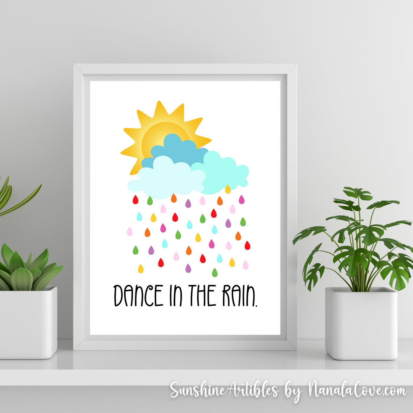 Minimalist Rainbow Quotes Wall Art