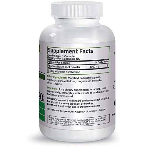 Rhodiola Rosea Adaptogen Supplement