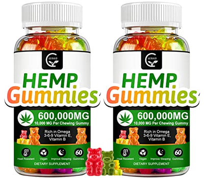 Hemp Gummies 600,000mg Extra Strength