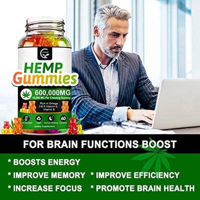 Hemp Gummies 600,000mg Extra Strength