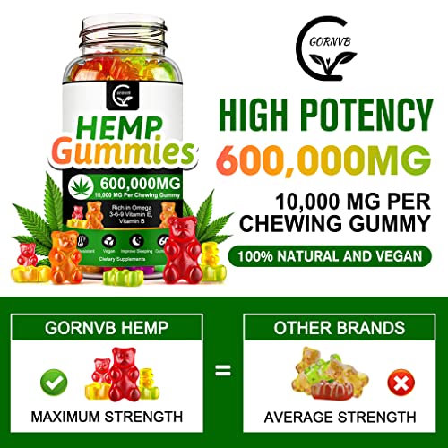 Hemp Gummies 600,000mg Extra Strength