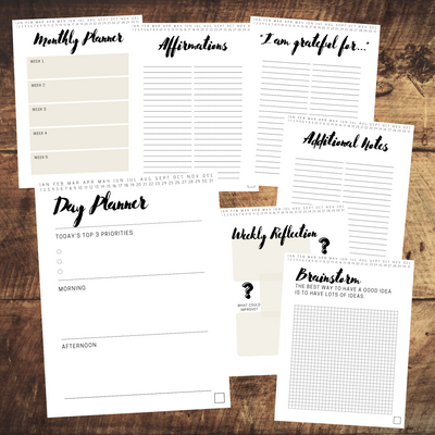 Deluxe Daily Journal, Wochenplaner &amp; Goal Tracker