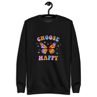 "Choose Happy Butterfly" Premium Sweatshirt