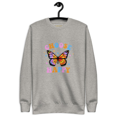 "Choose Happy Butterfly" Premium Sweatshirt