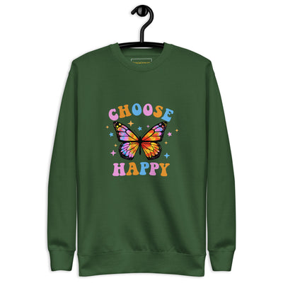 "Choose Happy Butterfly" Premium Sweatshirt