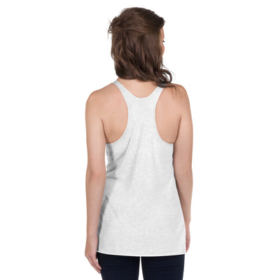 "Be A Rainbow In Someone's Cloud" Racerback-Tank für Frauen