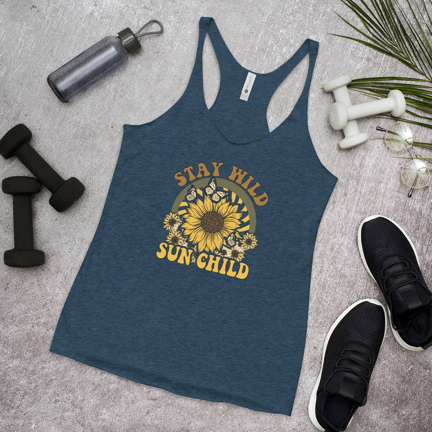 "Stay Wild Sun Child" Women's Racerback Tank