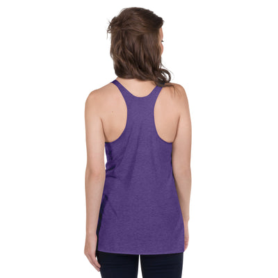 "Be A Rainbow In Someone's Cloud" Racerback-Tank für Frauen