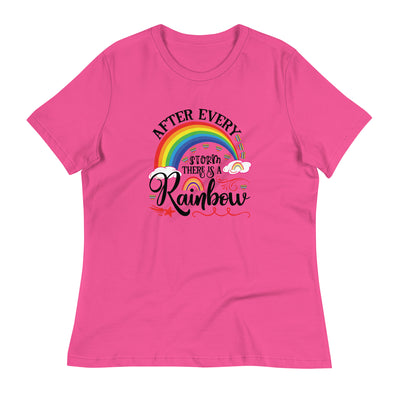 "After Every Storm Is A Rainbow" Women's Relaxed T-Shirt