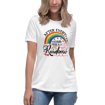 "After Every Storm Is A Rainbow" Women's Relaxed T-Shirt